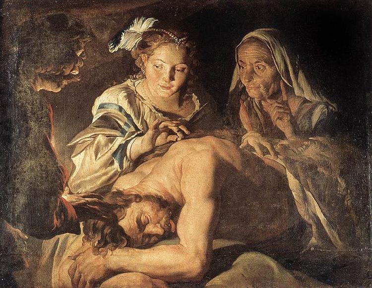 Matthias Stomer Samson and Delilah oil painting image